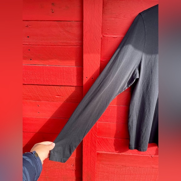 Outerknown organic cotton long sleeve semi-scoop neck tee - Picture 2 of 8